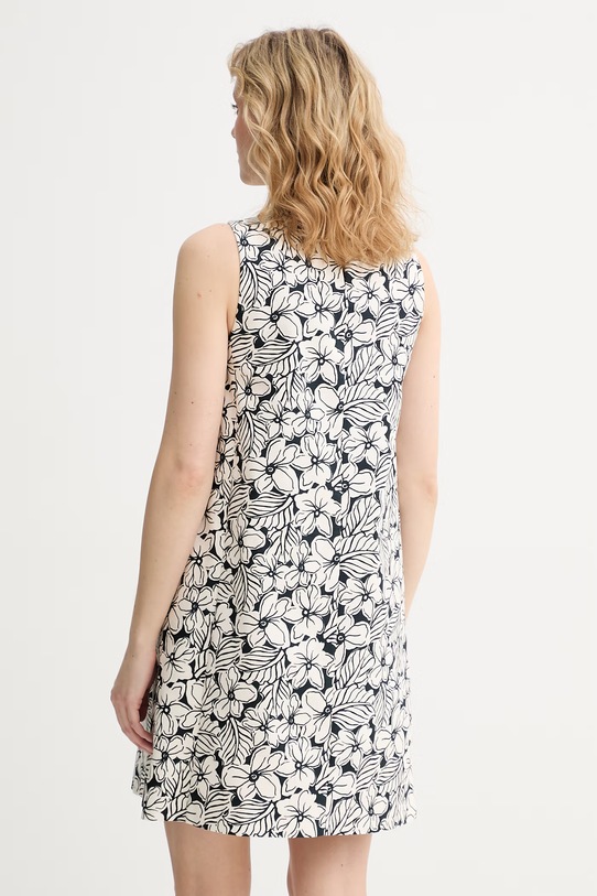 Odzież Weekend Max Mara sukienka rozkloszowana bawełniana żółta 2615221122600 czarny