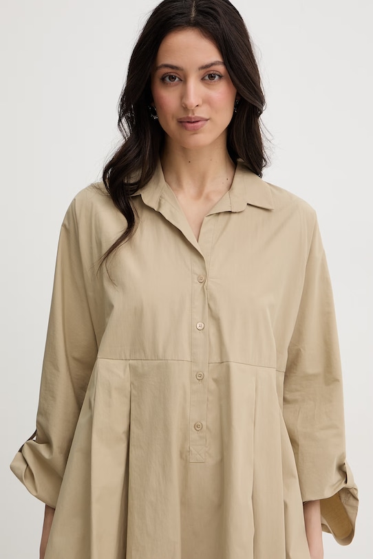 Weekend Max Mara sukienka bawełniana SEGGIO beżowy 2615221132600