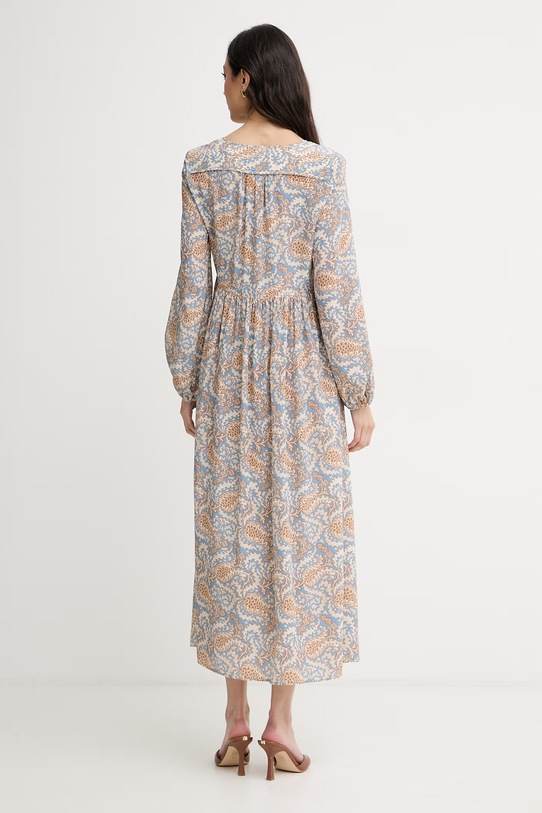 Îmbrăcăminte Weekend Max Mara rochie de vară din mătase MARTORA 2615221162600 albastru