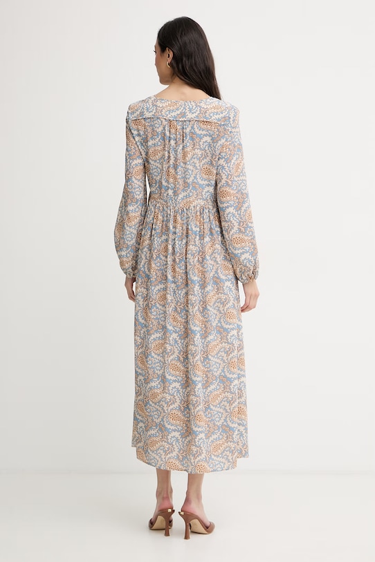 Îmbrăcăminte Weekend Max Mara rochie de vară din mătase MARTORA 2615221162600 albastru