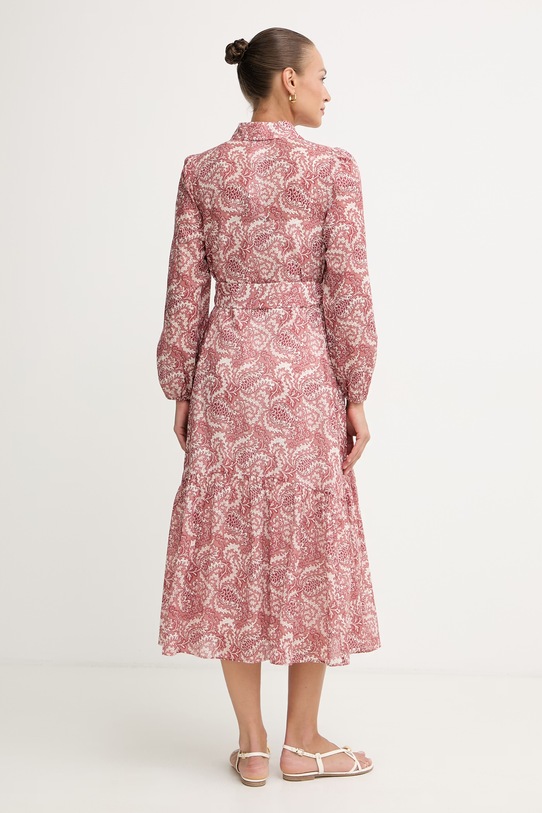 Odjeća Weekend Max Mara ljetna haljina od pamuka OBOLI 2615231022600 crvena