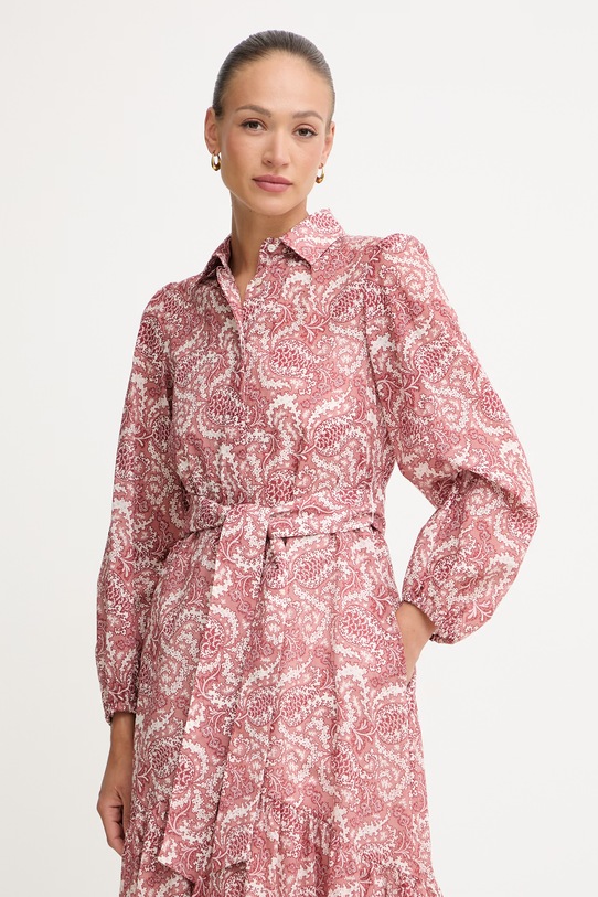 Weekend Max Mara ljetna haljina od pamuka OBOLI crvena 2615231022600