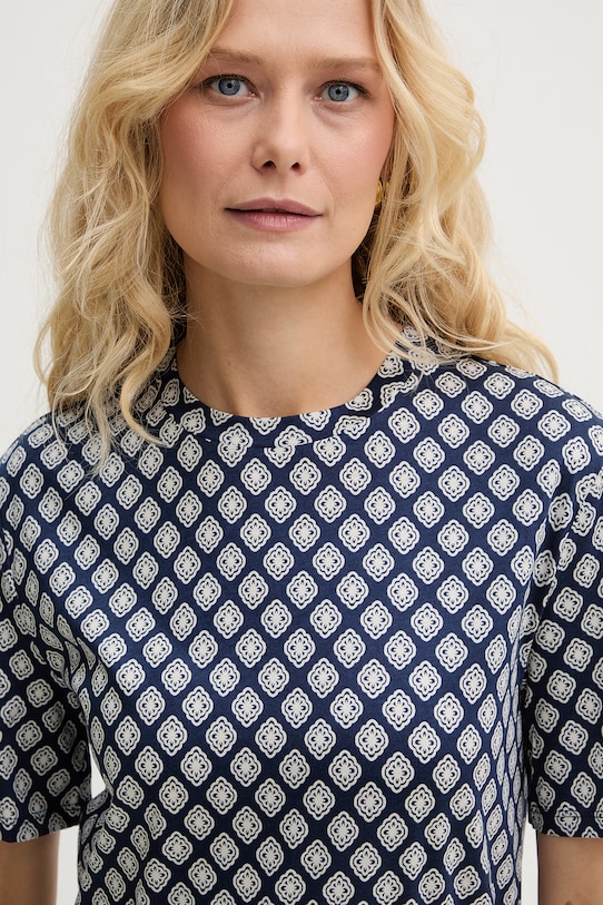 Weekend Max Mara sukienka bawełniana FASCINO granatowy 2615621012600