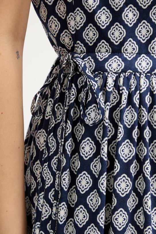 Weekend Max Mara sukienka bawełniana FASCINO 2615621012600 granatowy