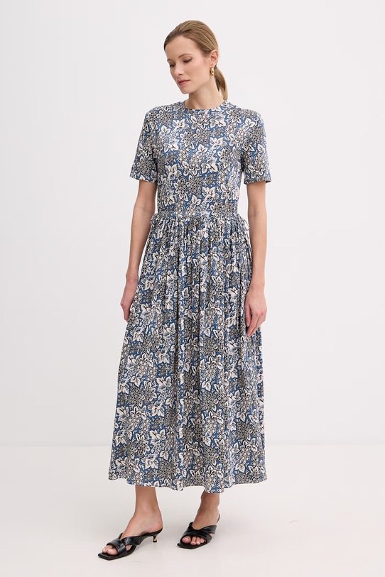 Weekend Max Mara sukienka bawełniana FASCINO 2615621012600 niebieski SS26