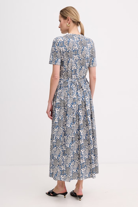 Odzież Weekend Max Mara sukienka bawełniana FASCINO 2615621012600 niebieski