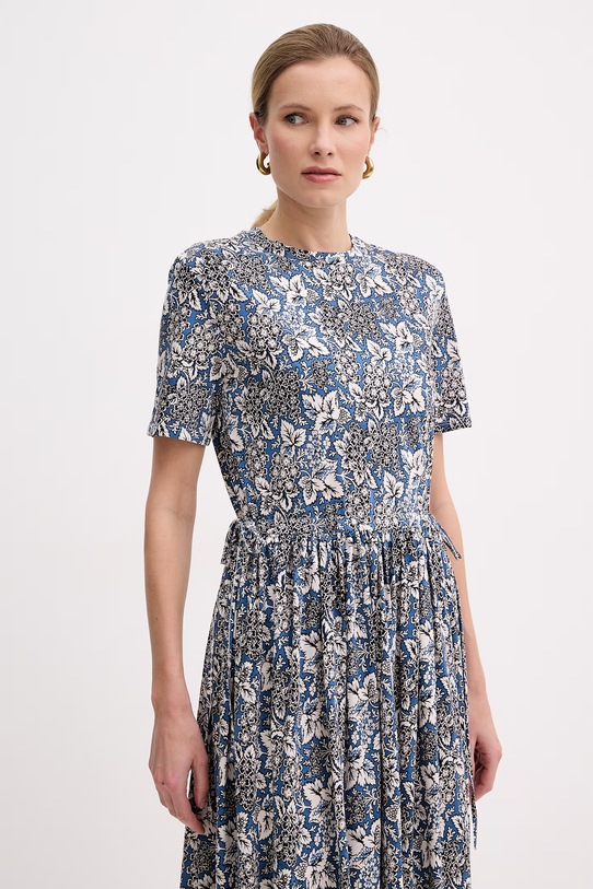 Weekend Max Mara sukienka bawełniana FASCINO niebieski 2615621012600