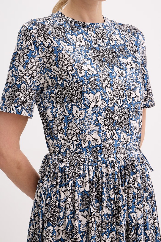 Weekend Max Mara sukienka bawełniana FASCINO 2615621012600 niebieski