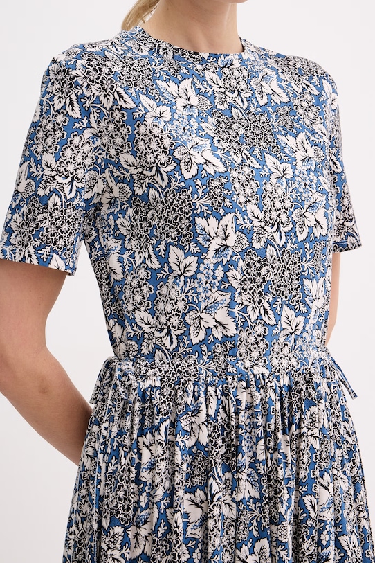 Weekend Max Mara sukienka bawełniana FASCINO 2615621012600 niebieski