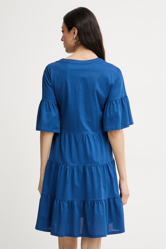 Oblečenie Weekend Max Mara letné šaty bavlnené SAGGINA 2615621042600 modrá