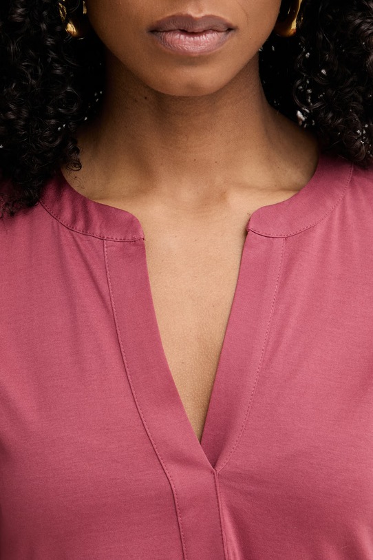 Weekend Max Mara rochie de vară din bumbac SAGGINA 2615621042600 burgundia