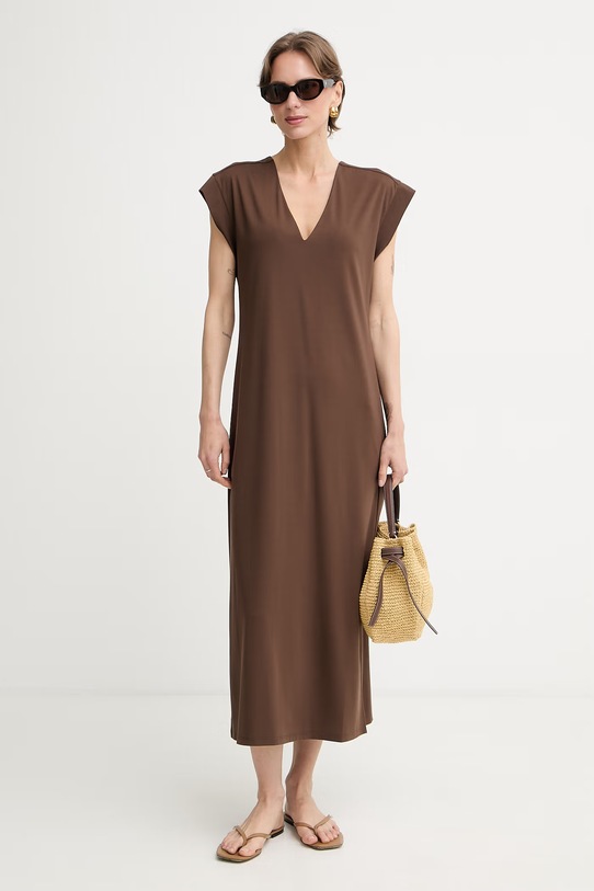 Weekend Max Mara φόρεμα MIRTO 2615621052600 καφέ SS26