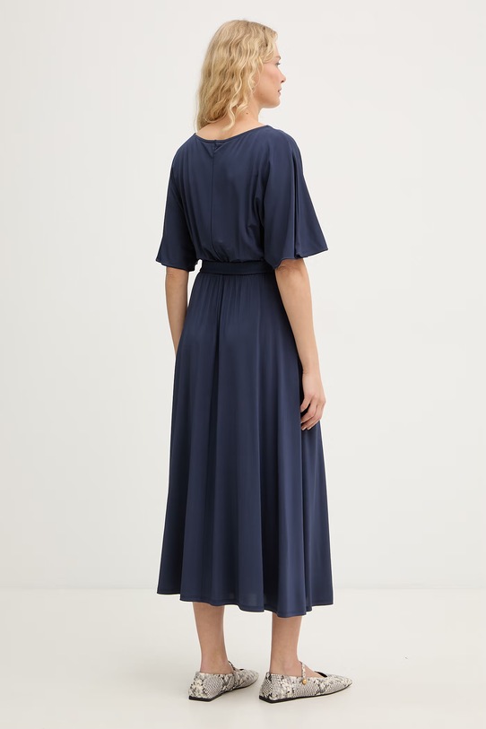 Weekend Max Mara sukienka z wiskozą DIVO 2615621062600 granatowy SS26