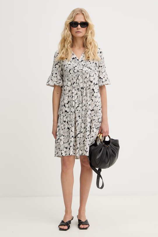 Weekend Max Mara sukienka bawełniana FUOCO 2615621072600 biały SS26