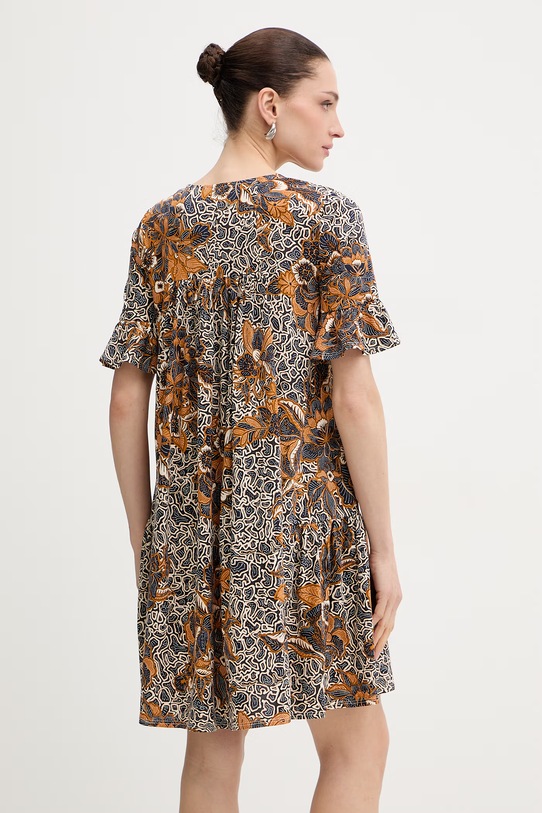 Odzież Weekend Max Mara sukienka bawełniana FUOCO 2615621072600 granatowy