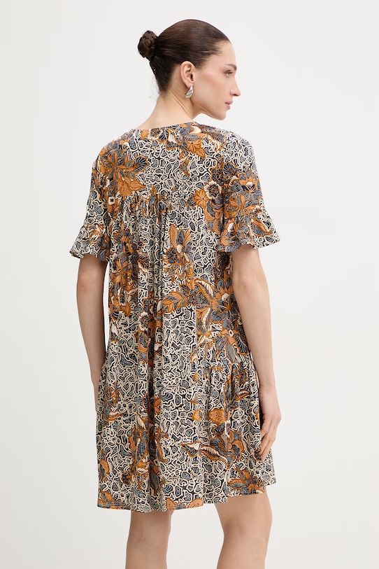 Odzież Weekend Max Mara sukienka bawełniana FUOCO 2615621072600 granatowy