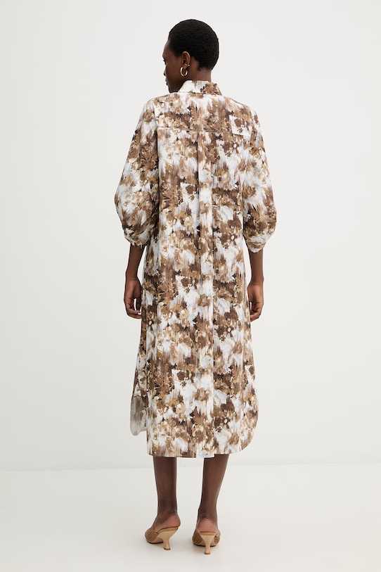 Oblečenie Bavlnené šaty MM by Max Mara FALDA 2616221018600 hnedá