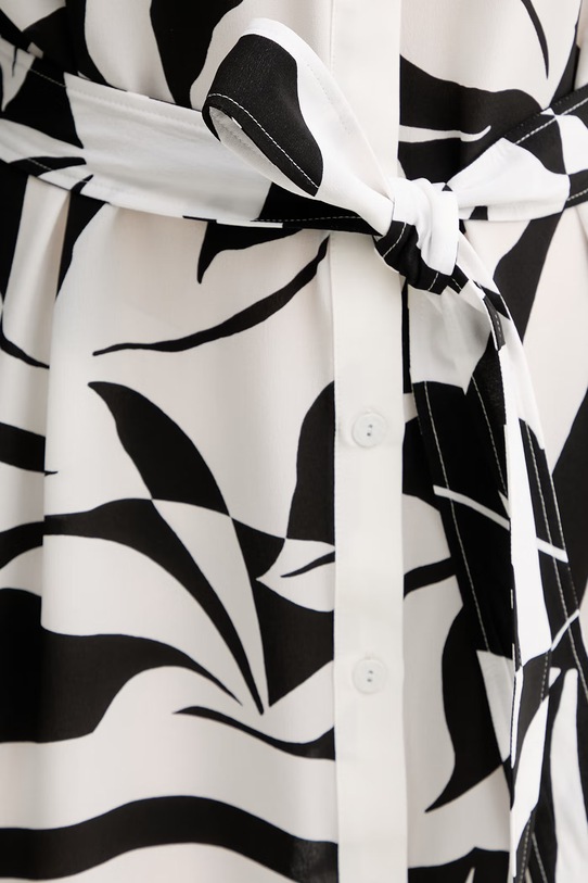 Max Mara Beachwear sukienka letnia jedwabna ANGIO 2616221089600 biały