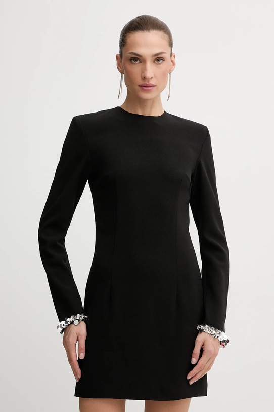 Rotate sukienka rozkloszowany czarny 115165100