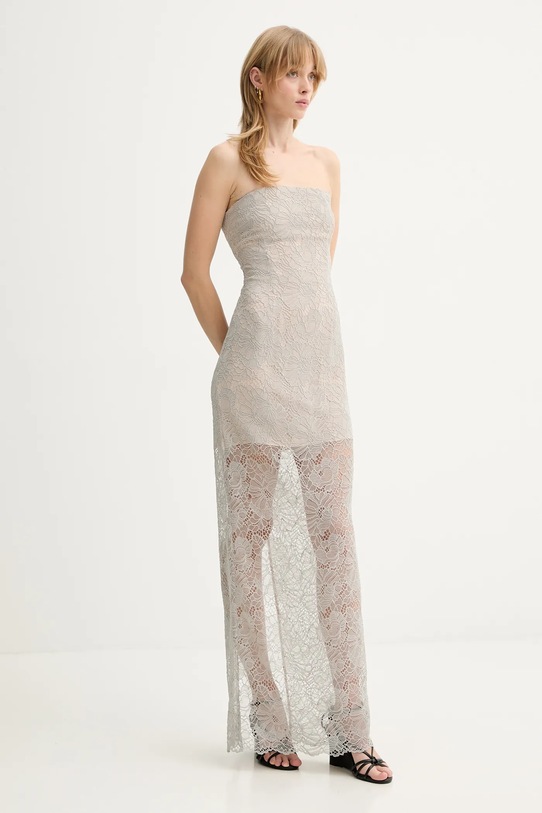 Rotate sukienka 115700039 szary SS26