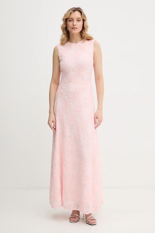 Rotate sukienka rozkloszowany różowy 1152281809