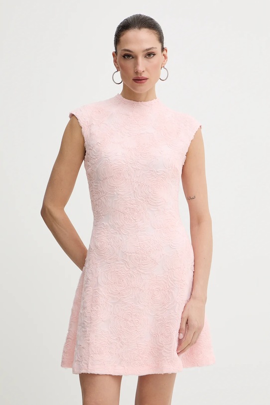 Rotate sukienka z elastanem różowy 1152301809