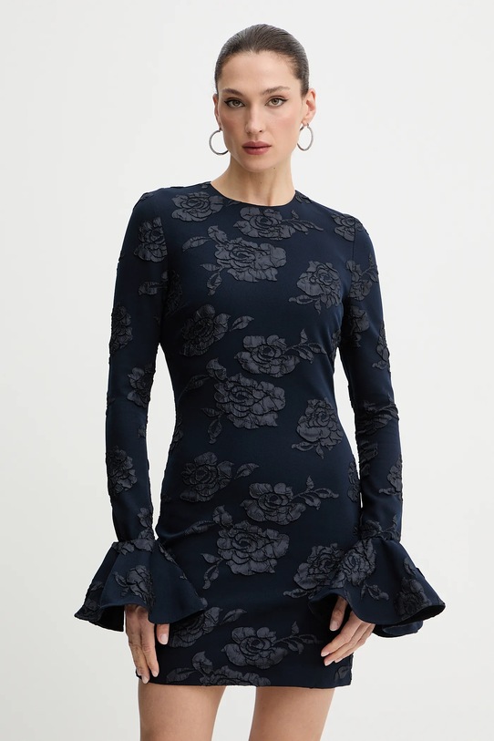 Rotate sukienka tkanina granatowy 1151182318