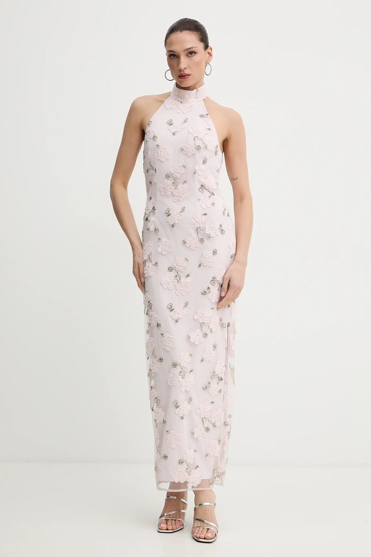 Rotate sukienka maxi różowy 1136743077