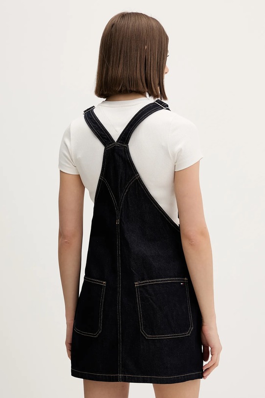 Odzież Tommy Jeans sukienka bawełniana DW0DW22555 granatowy
