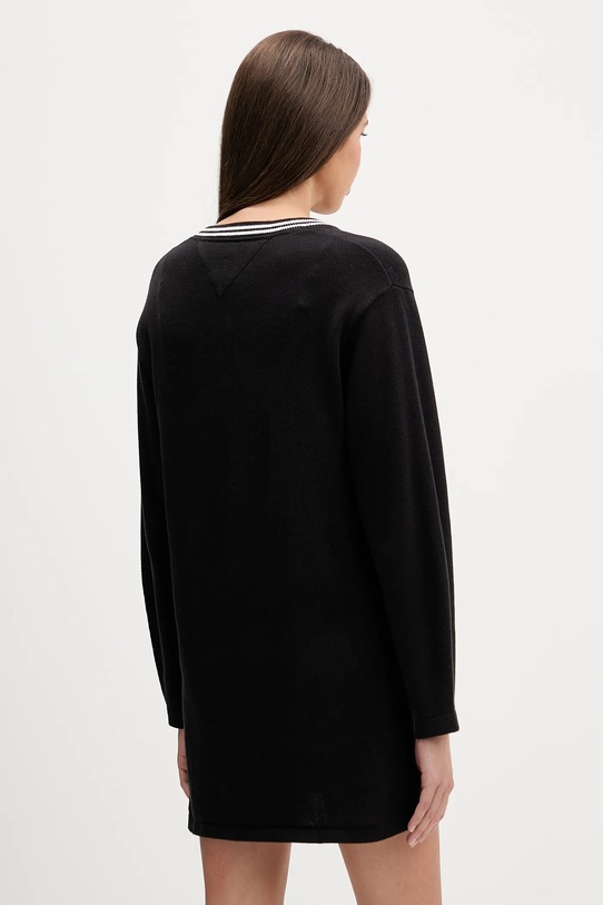 Ρούχα Βαμβακερό φόρεμα Tommy Jeans DW0DW21909 μαύρο