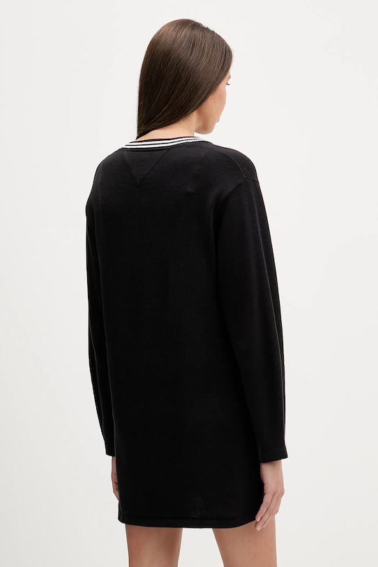 Ρούχα Βαμβακερό φόρεμα Tommy Jeans DW0DW21909 μαύρο