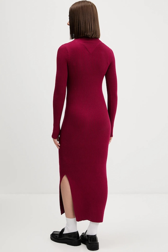 Odzież Tommy Jeans sukienka DW0DW21910 bordowy