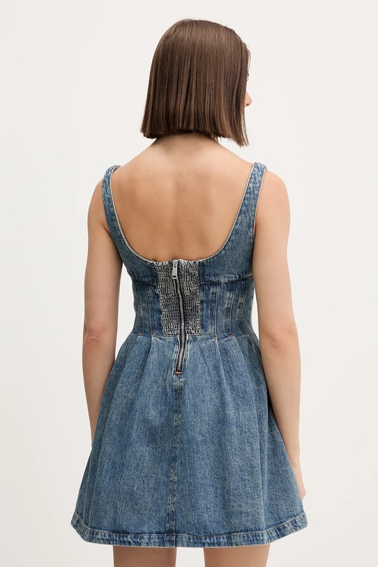 Odzież Tommy Jeans sukienka jeansowa DW0DW22001 niebieski