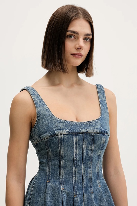 Tommy Jeans sukienka jeansowa niebieski DW0DW22001