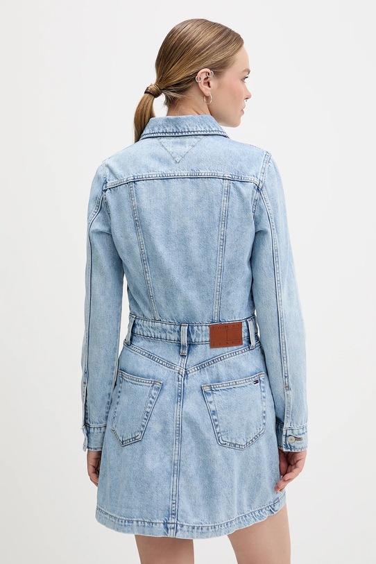 Odzież Tommy Jeans sukienka jeansowa DW0DW22004 niebieski