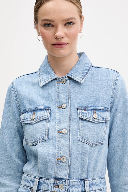 Tommy Jeans sukienka jeansowa niebieski DW0DW22004