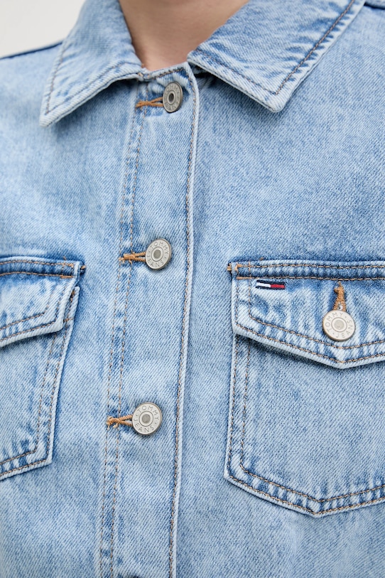 Tommy Jeans sukienka jeansowa DW0DW22004 niebieski