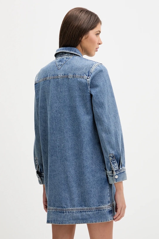 Odzież Tommy Jeans sukienka jeansowa DW0DW22077 granatowy