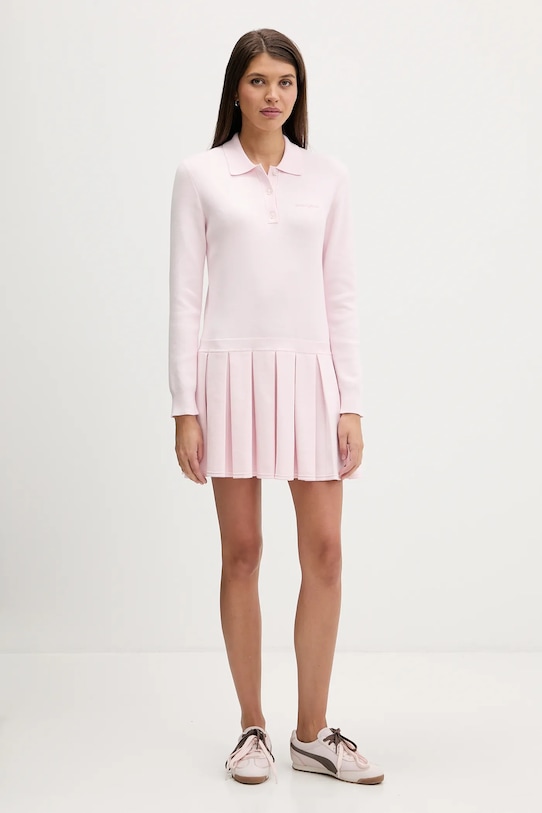 Tommy Jeans sukienka DW0DW22464 różowy SS26