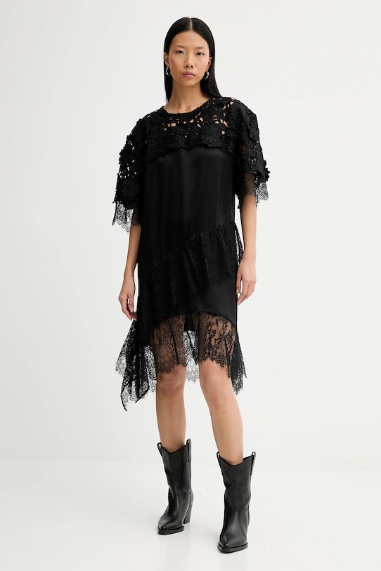 MUNTHE vestito RADA applique nero 254131025443