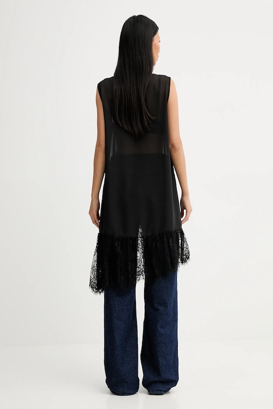 MUNTHE vestito in cotone ROSIE nero 254132025426