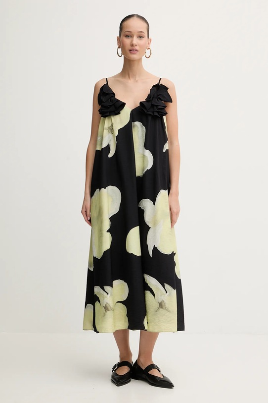 Stine Goya sukienka midi czarny SG.PS26.D207.2450