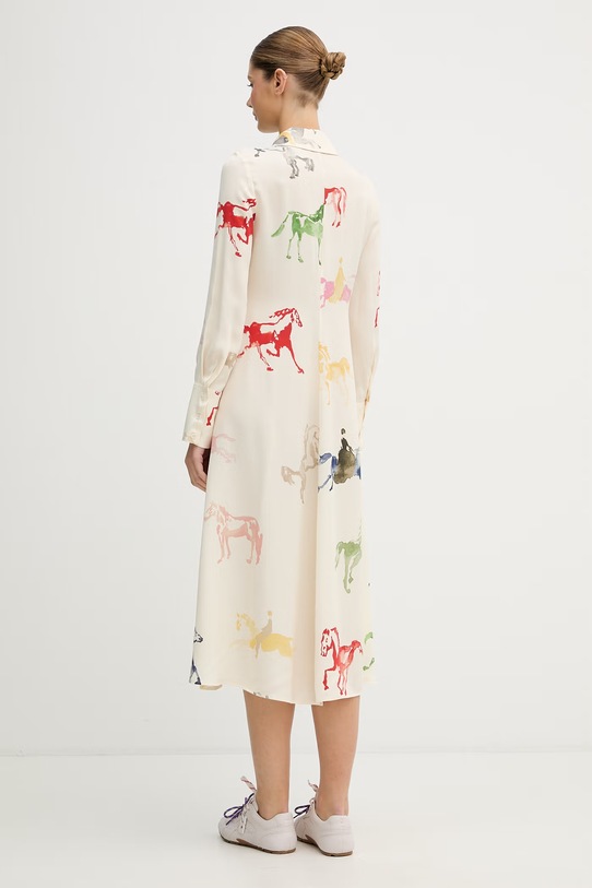 Odzież Stine Goya sukienka letnia z wiskozy SG.SS26.D179.2263 beżowy