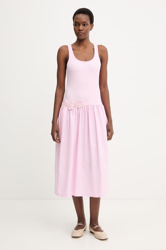 Šaty Stine Goya nášivka růžová SG.SS26.D220.2385