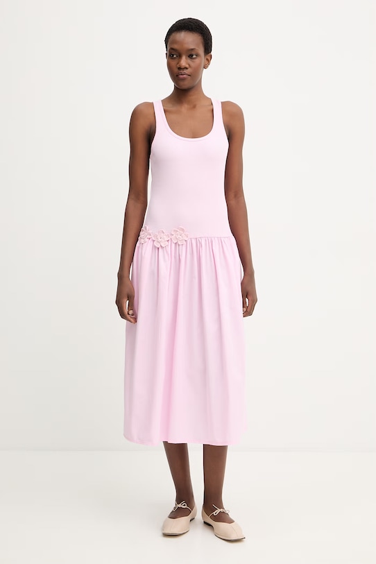 Šaty Stine Goya nášivka růžová SG.SS26.D220.2385