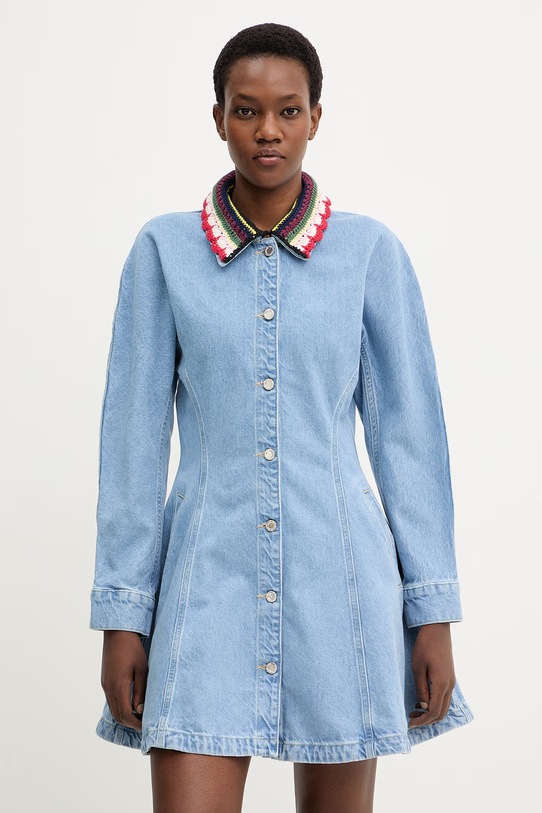 Džínové šaty Stine Goya mini modrá SG.SS26.D223.2453