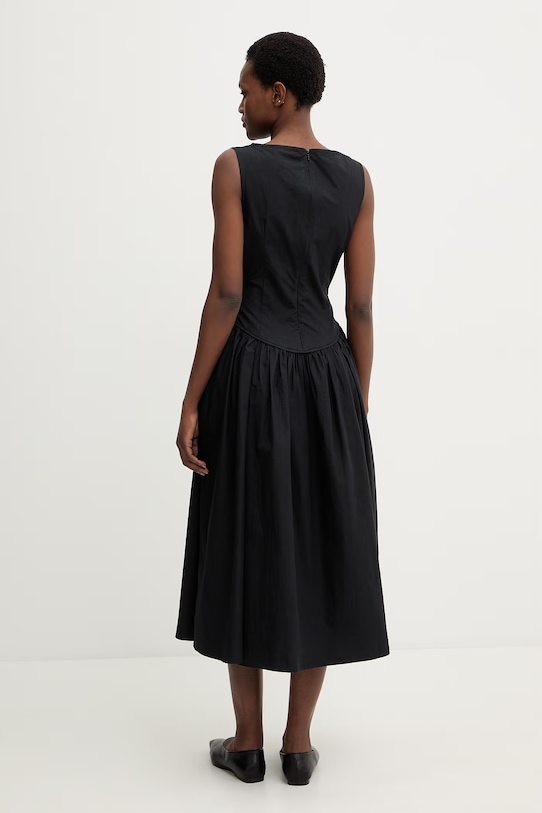 Ρούχα Βαμβακερό φόρεμα Stine Goya SG.SS26.D227.2484 μαύρο