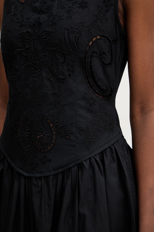 Βαμβακερό φόρεμα Stine Goya SG.SS26.D227.2484 μαύρο