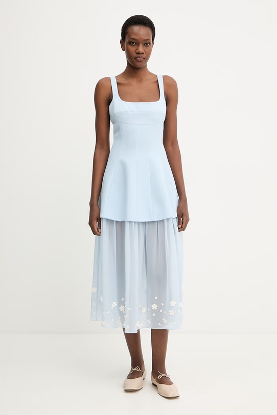 Stine Goya vestito applique blu SG.SS26.D229.2508