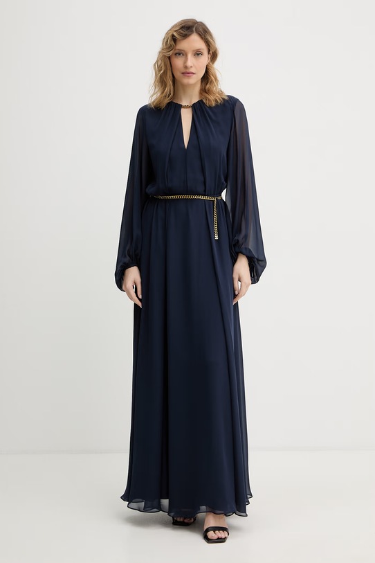 Marciano by Guess sukienka HELLEN rozkloszowany granatowy 6RGK19.7429A